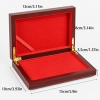 Boîte d'emballage en bois personnalisée EVERWIN de haute qualité, boîte de rangement pour médailles, boîte de présentation pour pièces de monnaie et badges, logo personnalisé au laser UV