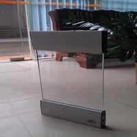 Frameless Sliding Folding Movable Glass Partition Wall for Offices