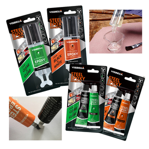 Visbella phổ gỗ nghệ thuật làm việc bóng nhanh chóng làm khô trong suốt siêu AB Keo Epoxy nhựa 3ml + 3ml đen + trắng - Product Image 4