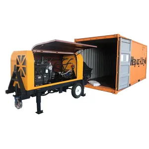 柴油便携式混凝土泵机拖车混凝土泵出售价格