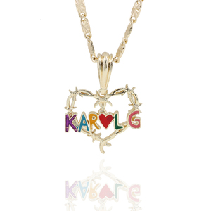 Campione Gratuito: Ciondolo Religioso Geometrico in Lega Placcata Oro 14K con Zirconi, Ispirato a <span class=keywords><strong>Karol</strong></span> G - Manana Sera Bonito - Idea Regalo - Product Image 3