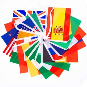 Banderines personalizados, gran oferta, 2022, Catar, tira pequeña, banderas de diferentes países