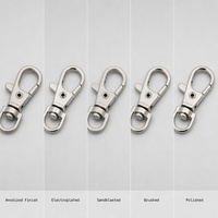 Mousqueton pivotant en acier inoxydable 304 robuste avec anneau rotatif, finition polie, brossée, sablée, anodisée, électroplaquée – Quincaillerie