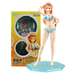 21cm di PVC One-PVC Action Figure di ragazza Sexy Nami con capelli lunghi stile costume da bagno per Anime e giocattoli collezione di regali di festa