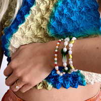Perle d'eau douce à la mode et collier de perles d'imitation non-ternir élégant chou légumes bijoux pour femmes hommes