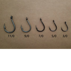 Hameçon de pêche à trous, crochet à poisson, en acier à haute teneur en carbone, nickel noir, appât direct, 8136g, haute qualité - Product Image 5