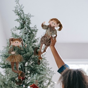 Zaves noël décor à la maison elfe brun <span class=keywords><strong>elfes</strong></span> garçon avec des chapeaux pointus chaussures mignon noël décor à la maison poupées en peluche paire - Product Image 6