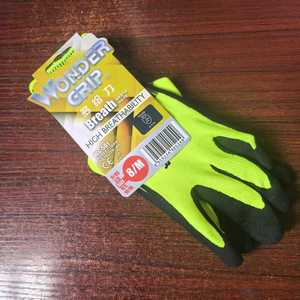 Wonder Grip Work Gloves Size 8/M Nitrile Coated Polyester High Breathability General Use - Product Image 1
