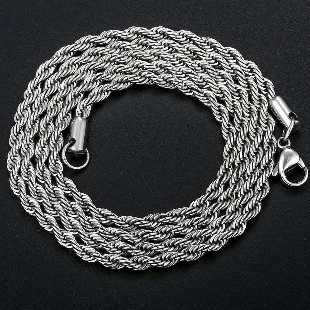 Chaîne Corde 2.5mm-Argent
