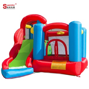 Casa traviesa con tobogán para niños de interior/exterior para uso doméstico o centro comercial, <span class=keywords><strong>castillo</strong></span> hinchable de PVC para jugar al <span class=keywords><strong>Doctor</strong></span> Dolphin - Product Image 4