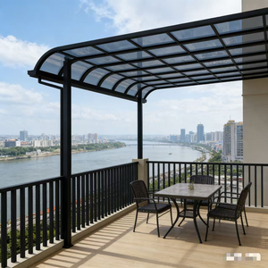 <span class=keywords><strong>Toldo</strong></span> Retráctil Independiente para Patio con Estructura de Aluminio Resistente, Diseño a Prueba de Viento para Reuniones en Jardín al Aire Libre y Sombra para Piscina - Product Image 1