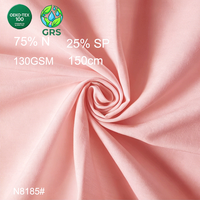Tissu brossé double face en jersey de nylon et élasthanne recyclé OEKO-TEX 100, écologique, 130 GSM, 150 cm, pour culottes et sous-vêtements