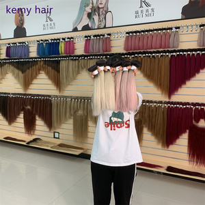 KEMY HAIR Vente en gros 12A Meilleure Qualité Cheveux Humains Bruts Vierge Remy Brésiliens 100% Naturels avec Cuticules Alignées, Lots de Cheveux à Double Trame Faite à la Machine - Product Image 4