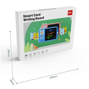 Pad para niños de 8,5 pulgadas, dibujo en inglés, tableta de escritura LCD, tarjetas Flash parlantes, tablero de escritura a mano, máquina de tarjetas de aprendizaje, juguetes calientes <span class=keywords><strong>2</strong></span> en 1 - Product Image 5