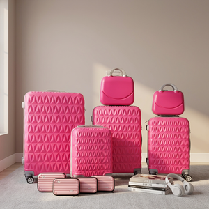 Juego de Maletas ABS de Gran Capacidad, Sencillas y Modernas, de 12/14/16/20/24/28 Pulgadas, 6 Piezas, con Ruedas Giratorias, Venta al Por Mayor - Product Image 1