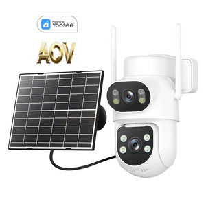 Cámara de Seguridad Inalámbrica Yoosee Inteligente de 2 Lentes, con Energía Solar, 4G, Alta Definición, Sonido y Luz, Alarma, Visión Nocturna a Todo Color, para Exteriores - Product Image 1