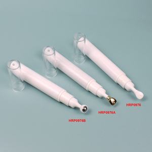 Flacon de lotion en verre de luxe, flacon pompe sans air en plastique recyclé, flacon de lotion de 16 ml avec applicateur métallique - Product Image 6