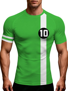 Camiseta Personalizada <span class=keywords><strong>de</strong></span> Moda con Estampado <span class=keywords><strong>de</strong></span> Personajes <span class=keywords><strong>de</strong></span> Dibujos Animados <span class=keywords><strong>de</strong></span> <span class=keywords><strong>Ben</strong></span> <span class=keywords><strong>10</strong></span>, Sublimación Completa, Poliéster, Compresión, Corte Ajustado - Product Image 3