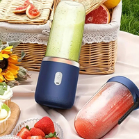 Blender Portabel, Cangkir Juicer Elektrik 6 Mata Pisau, Blender dan Pembuat Jus USB Isi Ulang untuk Rumah Tangga dan Komersial dengan Standar Food Grade