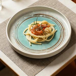 10 Inch Nordic Luxury Ceramic <b>Plates</b> Dinnerware Set Creative Color <b>Ring</b> Design for Dining Home - Product Image 4