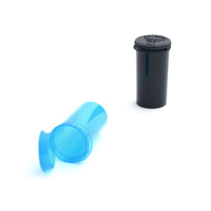 Cannacoast Child-Resistant PP Plastic Silk Screen Printed Pop Top Cylinder-Shaped Squeeze <b>Containers</b> Custom Flower Herb - Product Image 2