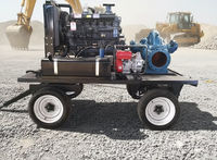 Pompe mobile d'irrigation agricole 14Sh-6A à moteur diesel, 800L/min, grand débit, haute pression, monophasée, double aspiration, OEM 1