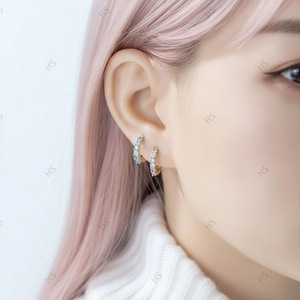 Pendientes geométricos <span class=keywords><strong>de</strong></span> titanio con circonita y diseño <span class=keywords><strong>de</strong></span> aguja recta, estilo Jin Aobao, con sensación <span class=keywords><strong>de</strong></span> café, nuevo diseño <span class=keywords><strong>de</strong></span> <span class=keywords><strong>verano</strong></span>, <span class=keywords><strong>Sueño</strong></span> <span class=keywords><strong>de</strong></span> una <span class=keywords><strong>Noche</strong></span> <span class=keywords><strong>de</strong></span> <span class=keywords><strong>Verano</strong></span> - Product Image 3
