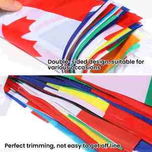 Drapeaux miniatures suspendus de pays et de régions du monde, design personnalisé, fournitures de fête, décorations, prix d'usine - Product Image 3