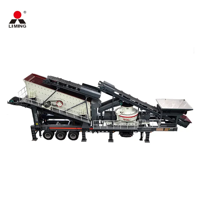 Mobile Rock And Sand Vertical Shaft Impact Crusher Quarry Sand Crushing Equipment Price