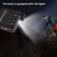 Pompe à air électrique portable pour vélo 140 PSI Valve Mini rapide rechargeable en plastique Compresseur d'air électrique Moniteur de pression des pneus