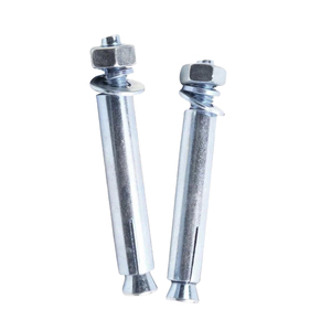 Pernos de anclaje de cuña de acero al carbono del fabricante Pernos de expansión 5/16 '/3/8' Acabado Chapado en zinc para aplicaciones de construcción