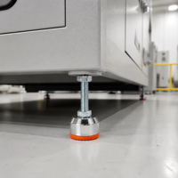 Pied de nivellement antidérapant et amortissant les chocs D40*10*60/80 – Pieds de support réglables robustes pour équipement industriel