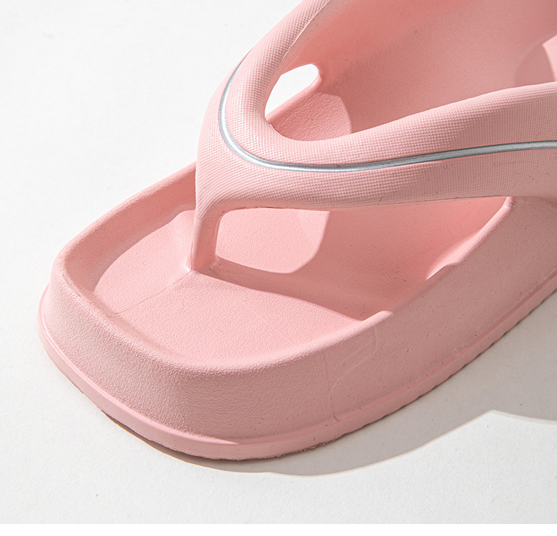 Summer Beach Flip Flops Wedge Heels Outside EVA Filp-Flop Slippers for Women