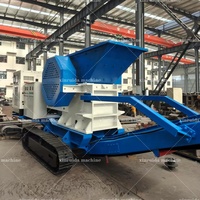 Concasseur à mâchoires mobile sur chenilles haute capacité pour dolomite, minerai de fer et charbon, de petite taille et portable