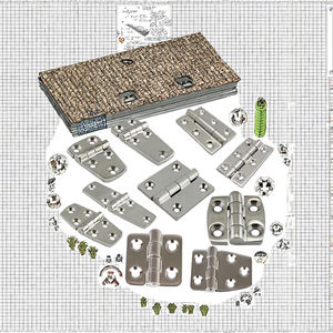 Ajustador de Defensa Marina en Blanco y Negro de Material SS304 con Orificio para Cuerda de 16 mm (5/8 Pulgadas) de Diámetro, Bisagra Nueva para Yates - Product Image 3