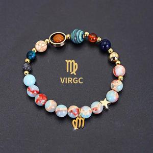 Bracelet en Agalmatolite de 8 mm à 12 caractères, délicat, fait main, tressé, réglable, en pierre naturelle - Guérit l'âme - Product Image 5