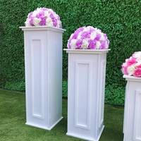 Vente chaude blanc dessert présentoir avec PVC matériel cérémonie décoration de passage carré pergola pour mariage et utilisatio