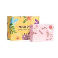 Caja de Regalo de Papel Corrugado Plegable con Impresión a Color Ecológica de Lujo, Personalizable con Logotipo