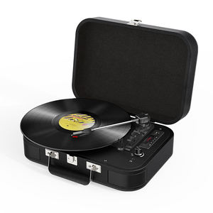 <span class=keywords><strong>Tocadiscos</strong></span> de Vinilo con <span class=keywords><strong>Sonido</strong></span> de Alta Fidelidad, Caja de Música Vintage con Maletín, <span class=keywords><strong>Tocadiscos</strong></span> Bluetooth con Altavoz Integrado - Product Image 4