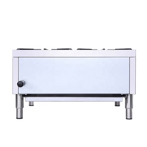 Cuisinière à gaz commerciale de style américain, équipement de cuisine en acier inoxydable avec soupape de sécurité cuisinière à gaz à 4 brûleurs - Product Image 3
