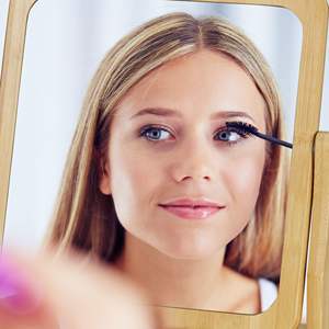 <span class=keywords><strong>Miroir</strong></span> en verre à cadre en bambou double face vintage antique, décoration murale éclairée <span class=keywords><strong>de</strong></span> petite taille, hôtels avec logo personnalisable pour mariages - Product Image 6