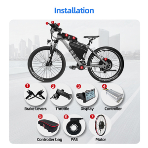 Electric Bike Bicycle 36V 48V 52V 72V 1000W 2000W 3000W 5000W <strong>Ebike</strong> <strong>Conversion</strong> <strong>Kit</strong> with Battery MTX SW900 UKC1 Display - Product Image 4
