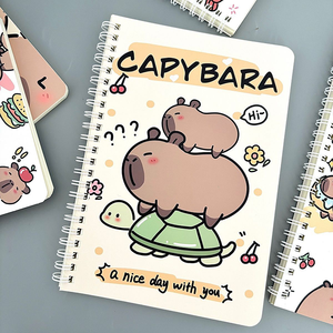 1 Pieza <span class=keywords><strong>de</strong></span> Cuaderno Espiral A5 con Diseño <span class=keywords><strong>de</strong></span> Capibara Kawaii, Cuaderno <span class=keywords><strong>de</strong></span> Ejercicios, Bloc <span class=keywords><strong>de</strong></span> Notas Bonito, Diario, Material Escolar - Product Image 5