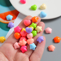 Cuore stella forma di fiore arcobaleno caramelle forma forma di resina Flatback Charms Scrapbook fai da te accessori per capelli da sposa artigianato