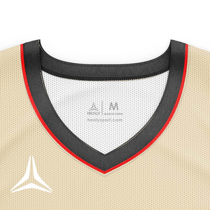 Camiseta de Baloncesto Retro Healy Beige para Hombre, Sin Mangas, Cuello en V, Malla Transpirable, Impresión Sublimada, Corte Regular para Adulto - Product Image 3