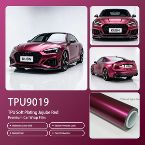 ฟิล์มหุ้มรถยนต์ TPU สีแดงพุทรา เคลือบผิวแบบนุ่ม หนาพิเศษ ป้องกันรอยขีดข่วน คุณภาพสูง ไม่เหลืองง่าย - Product Image 1