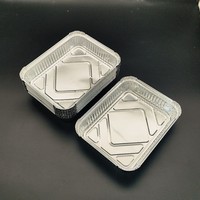 Plaque de cuisson rectangulaire jetable en aluminium, résistante au four, pour rôtir la volaille et la lasagne profonde