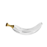 Vente en gros Décorations écologiques artisanales modernes pour la maison Ornement banane en cristal Objets décoratifs contemporains personnalisables