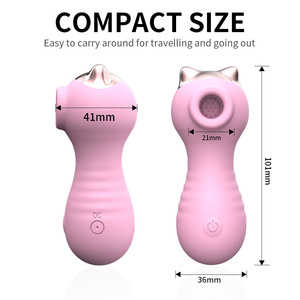 Vibratore a Forma di Maialino Carino per Donne, Stimolatore Clitorideo e del Capezzolo, Giocattolo Sessuale per Migliorare l'Orgasmo - Product Image 6