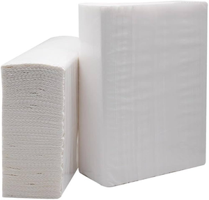 Gran oferta, desechable Premium blanca toalla de mano, pulpa de madera reciclada, diseño NFold ZFold para uso comercial en el hogar, papel higiénico - Product Image 1